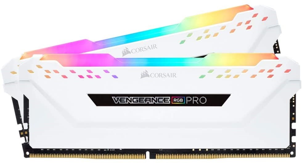 CORSAIR CMW32GX4M2E3200C16W 32GB (2x16GB) Vengeance RGB PRO Beyaz 3200MHz CL16 DDR4 Dual Kit Ram