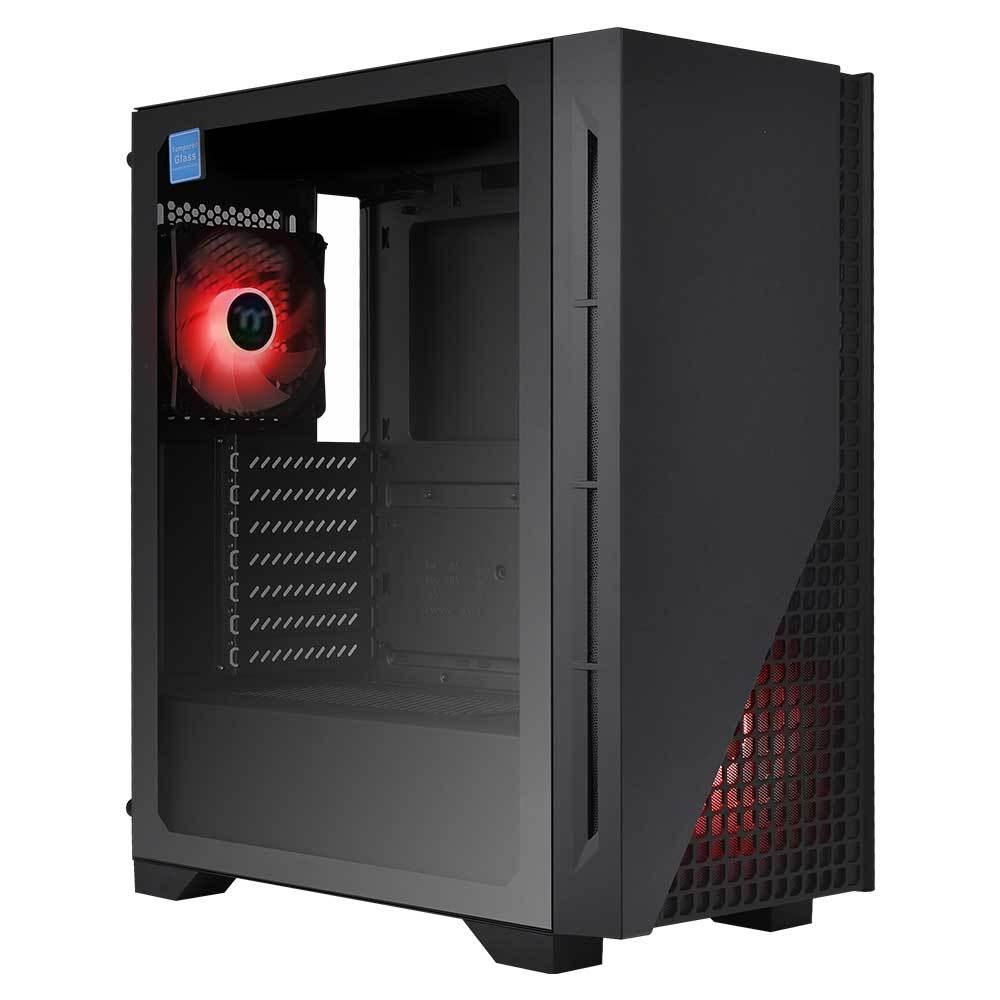 Thermaltake H330 650W Kırmızı Ledli 2x120mm Fanlı Tempered Glass Pencereli Oyuncu Kasası CA-3R8-65M1WE-01