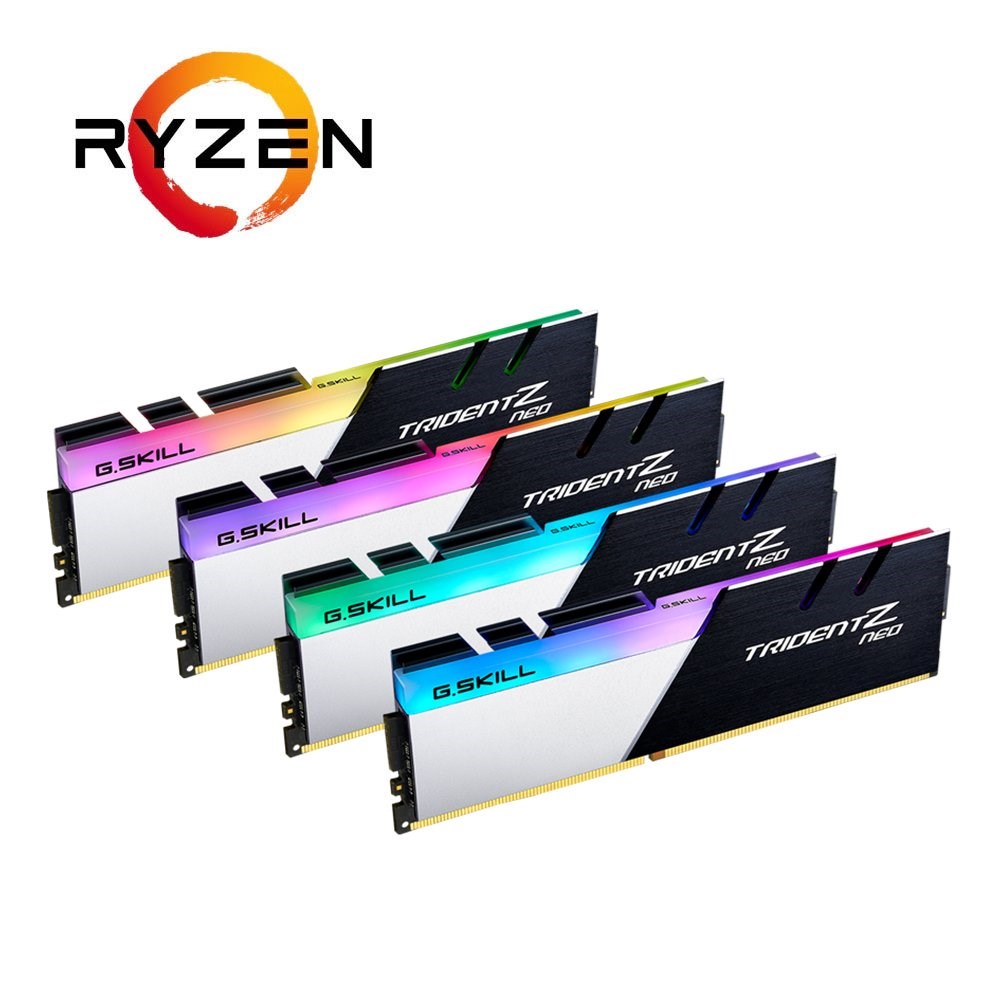 GSKILL F4-3200C16Q-128GTZN Trident Z Neo RGB DDR4-3200Mhz CL16 128GB (4X32GB) QUAD (16-18-18-38) (AMD Ryzen Serisi)