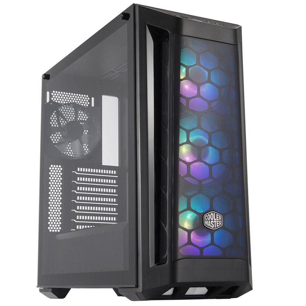 CM MasterBox MB511 650W 80+Bronze, Tempered Glass, 3x120mm ARGB Led, Mesh Ön Panelli MidTower Kasa