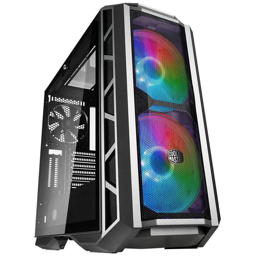 CM MasterCase H500P Siyah, Mesh Panel, Tempered Glass 2x200mm ARGB Led Fanlı Super MidTower Kasa