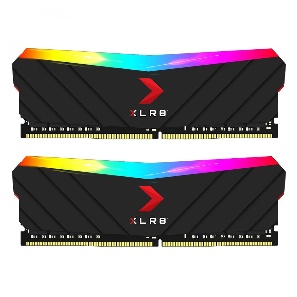  PNY MD16GK2D4320016XRGB XLR8 Gaming EPIC-X RGB DDR4-3200Mhz C16 16GB (2x8GB) DUAL (16-18-18-36) 1.35V Bellek