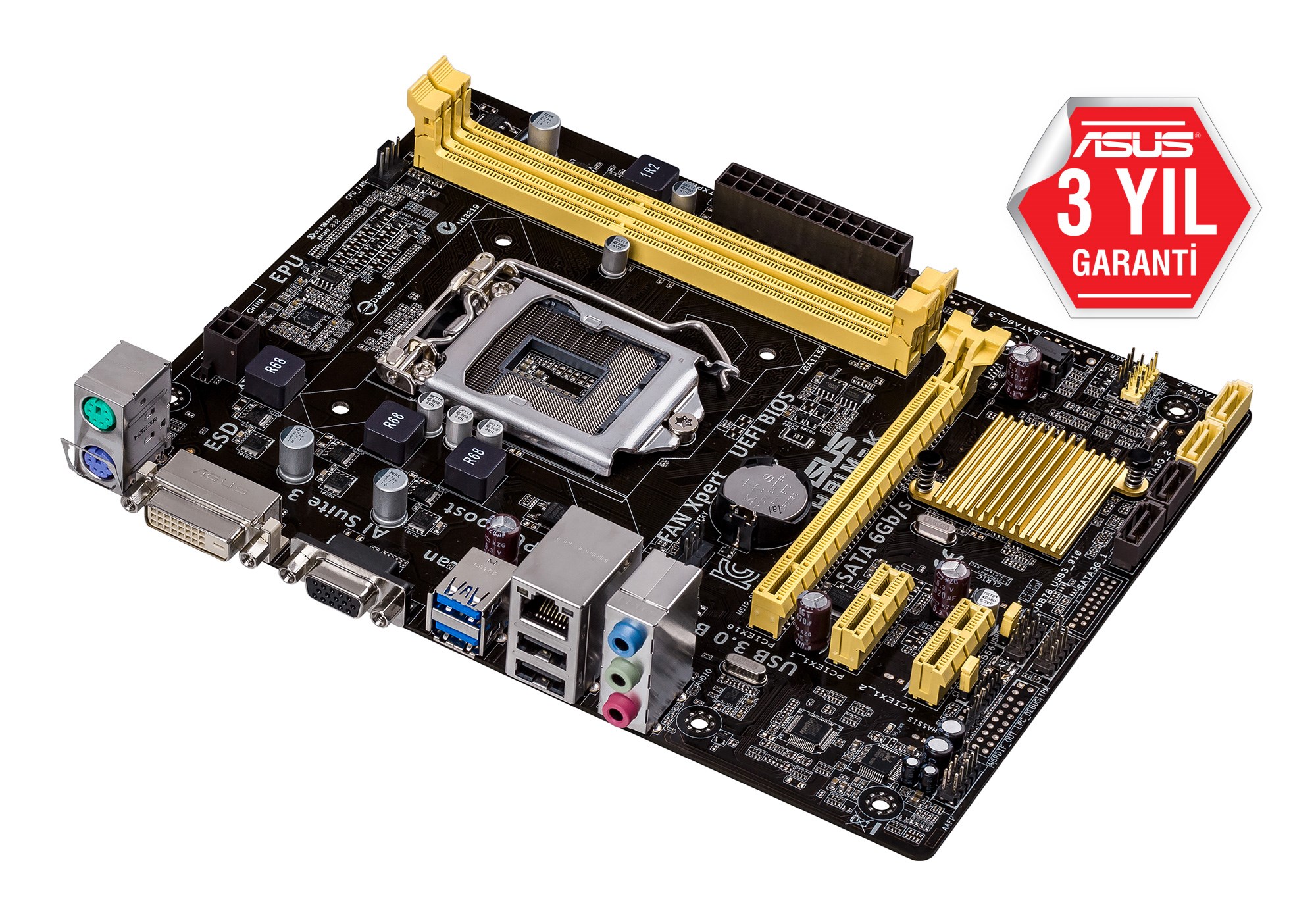 Asus H81M-K Intel H81 1600 MHz DDR3 Soket 1150 mATX Anakart