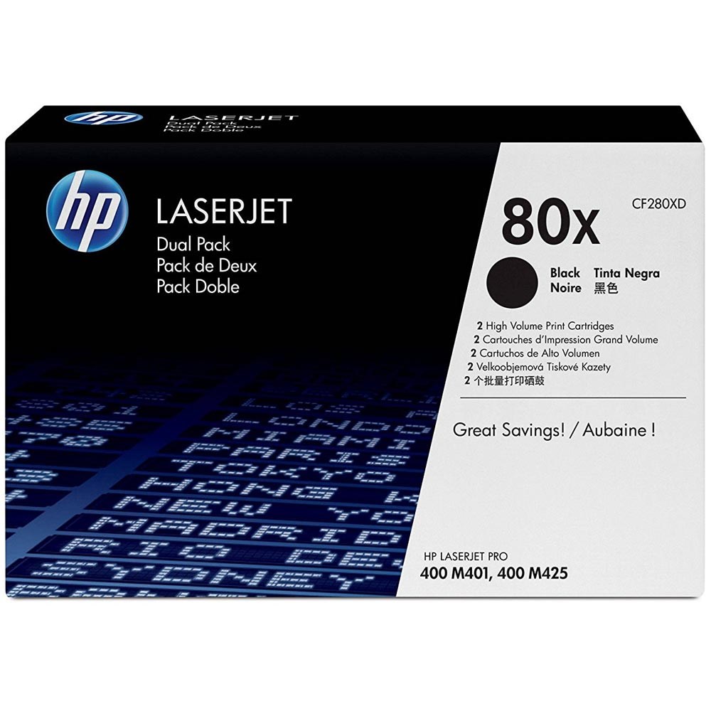 HP CF280XD Siyah Toner İkili Paket Pro400 M401 M402