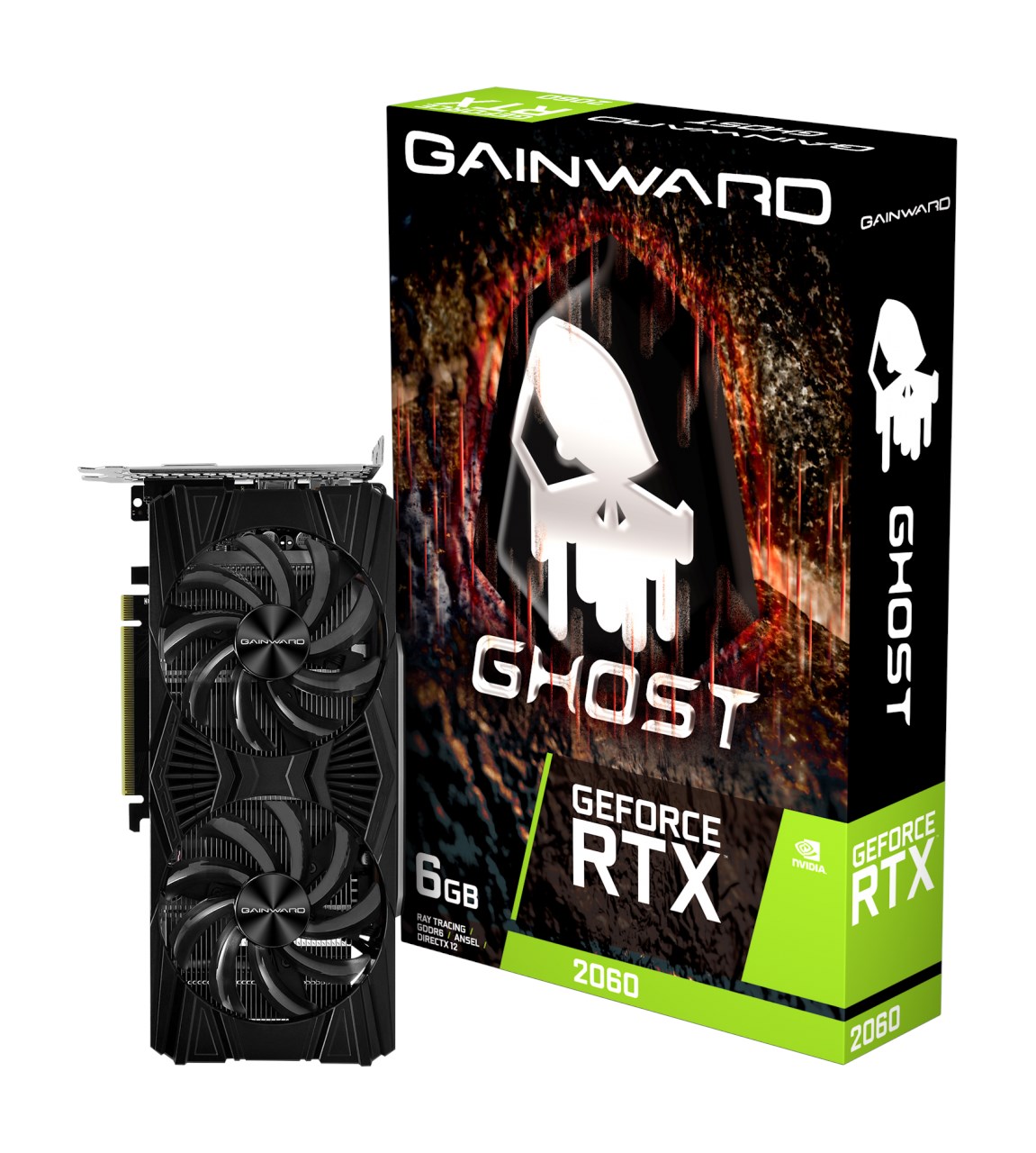 Gainward NVIDIA GeForce RTX 2060 Ghost NE62060018J9-1160X-1 6 GB GDDR6 192 Bit Ekran Kartı 