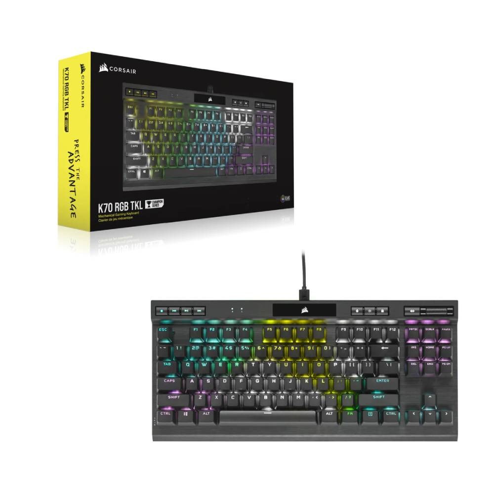 CORSAIR CH-9119014-NA K70 TKL Champion Series Cherry MX Speed İngilizce RGB Mekanik Gaming Klavye