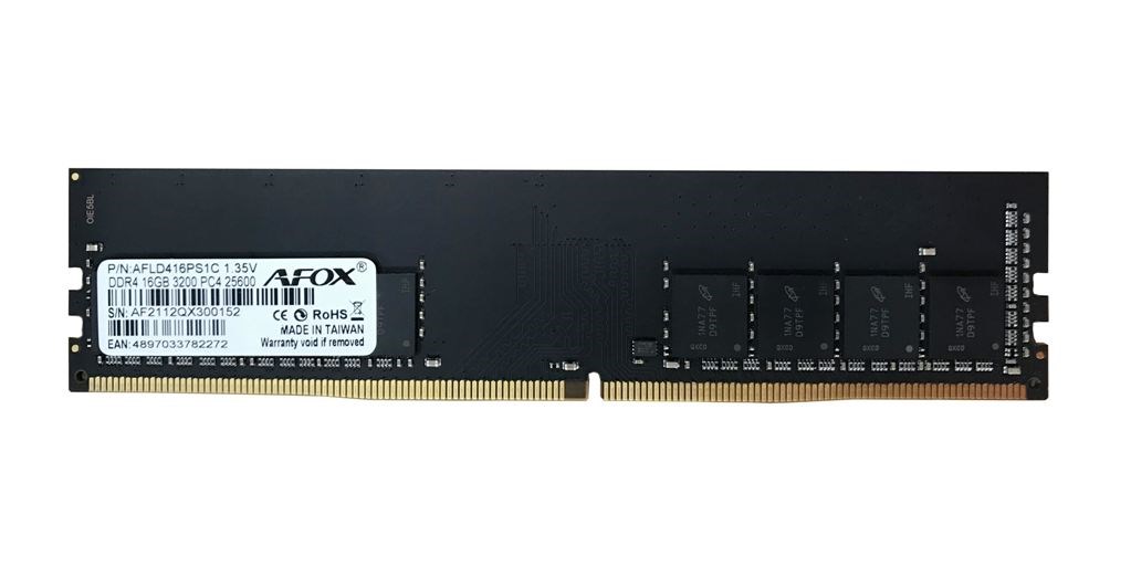 Afox AFLD416PS1C 16 GB 1x16 GB DDR4 DIMM 3200 MHz Ram