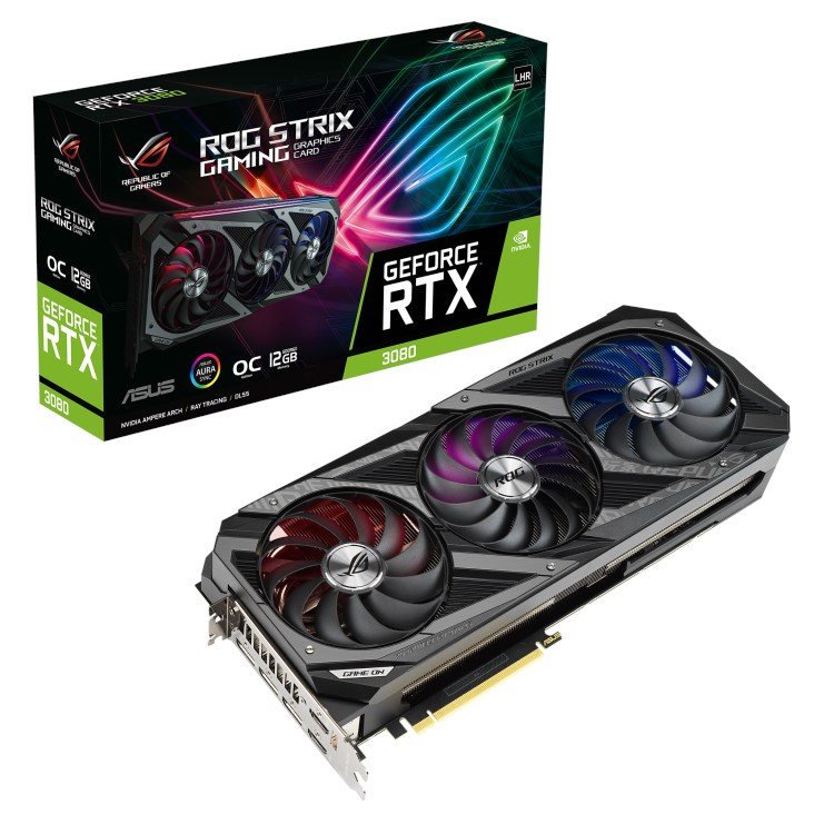 Asus ROG Strix GeForce RTX 3080 OC ROG-STRIX-RTX3080-O12G-GAMING 12GB GDDR6X 384Bit DX12 Ekran Kartı