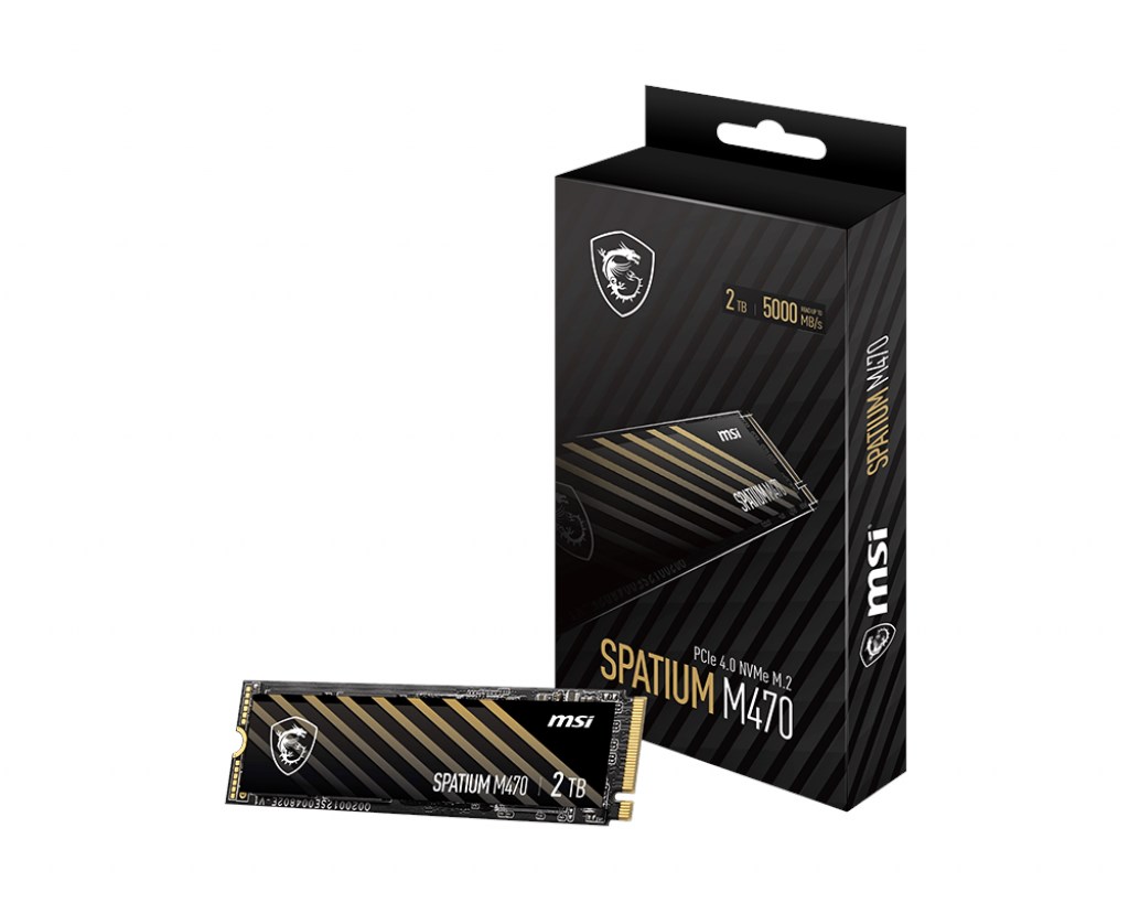 MSI Spatium M470 2 TB PCIe 4.0 NVMe M.2 2280 SSD