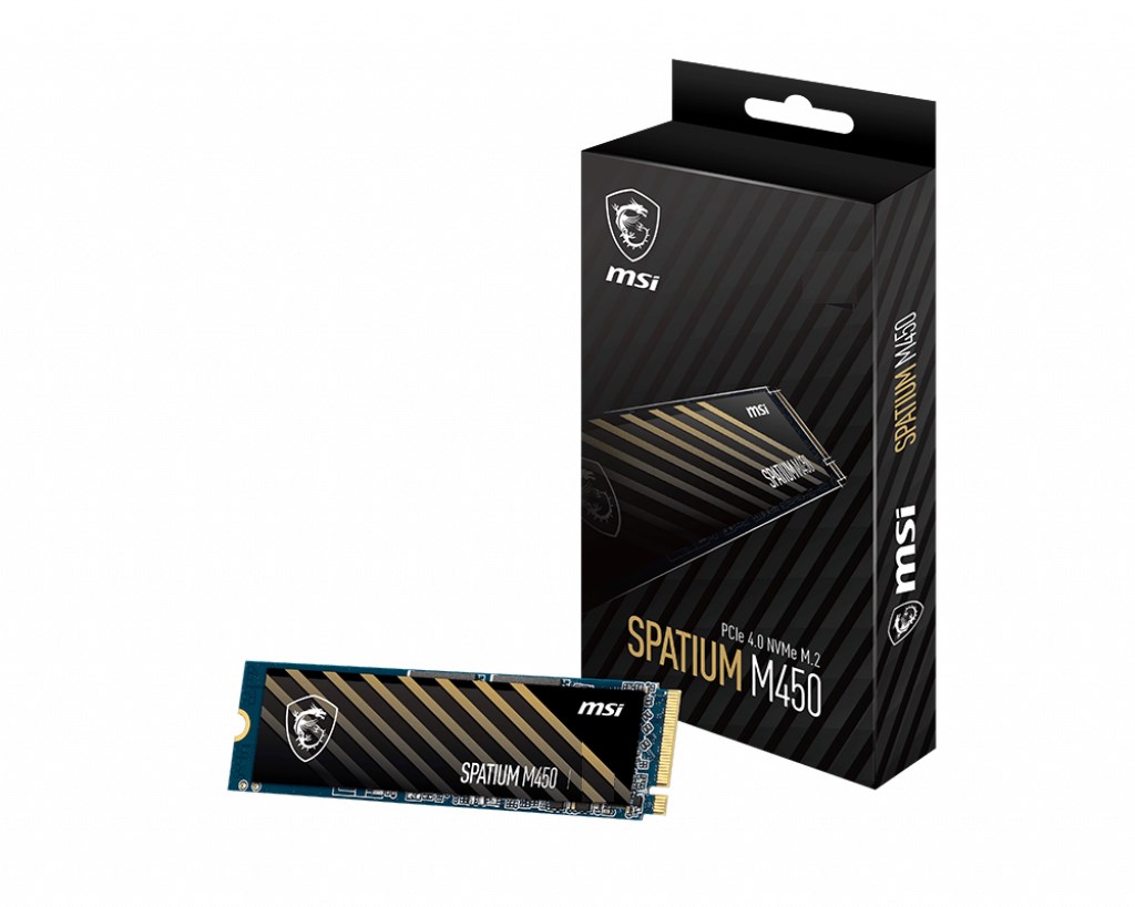 MSI Spatium M450 500 GB PCIe 4.0 NVMe M.2 2280 SSD