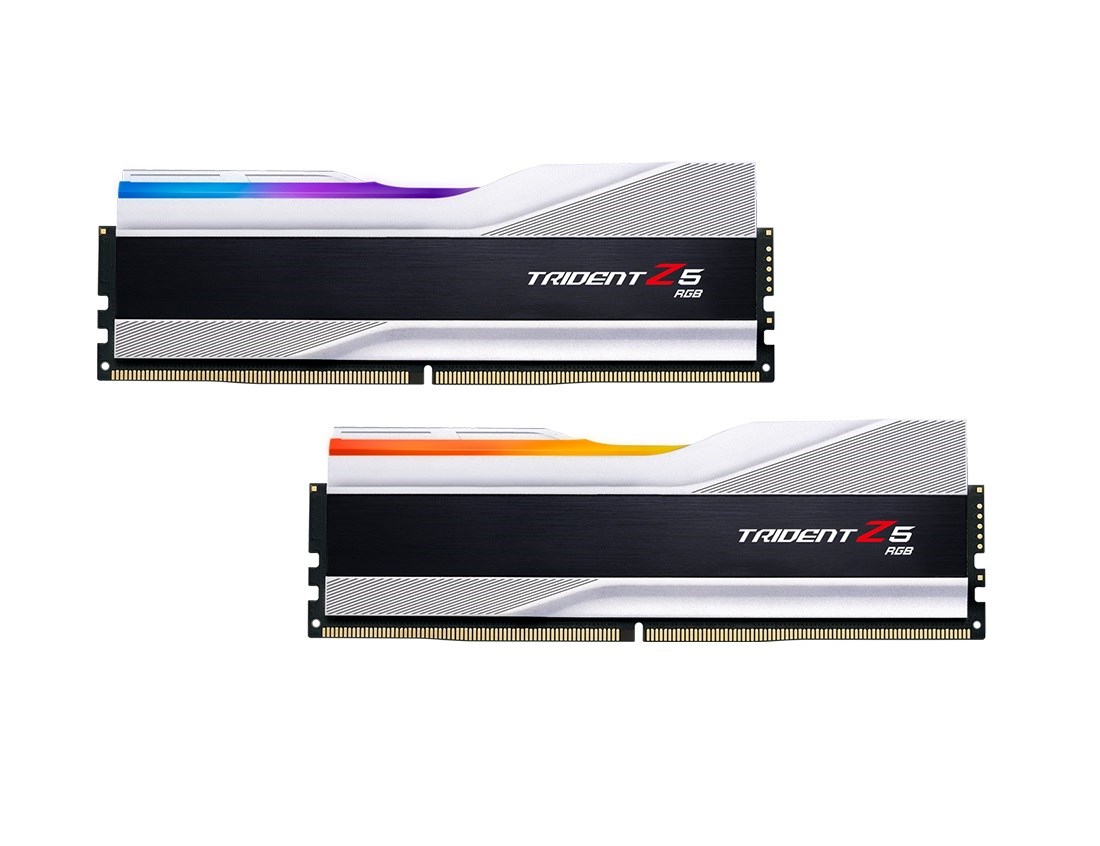 GSKILL Trident Z5 RGB Silver F5-6600J3440G16GX2-TZ5RS DDR5-6600Mhz CL34 32GB (2x16GB) DUAL (34-40-40-105) 1.40V