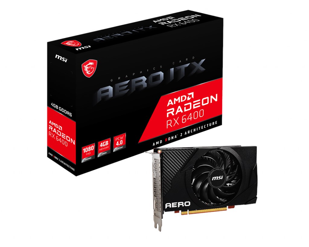 MSI AMD Radeon RX 6400 Aero ITX 4 GB GDDR6 64 Bit Ekran Kartı
