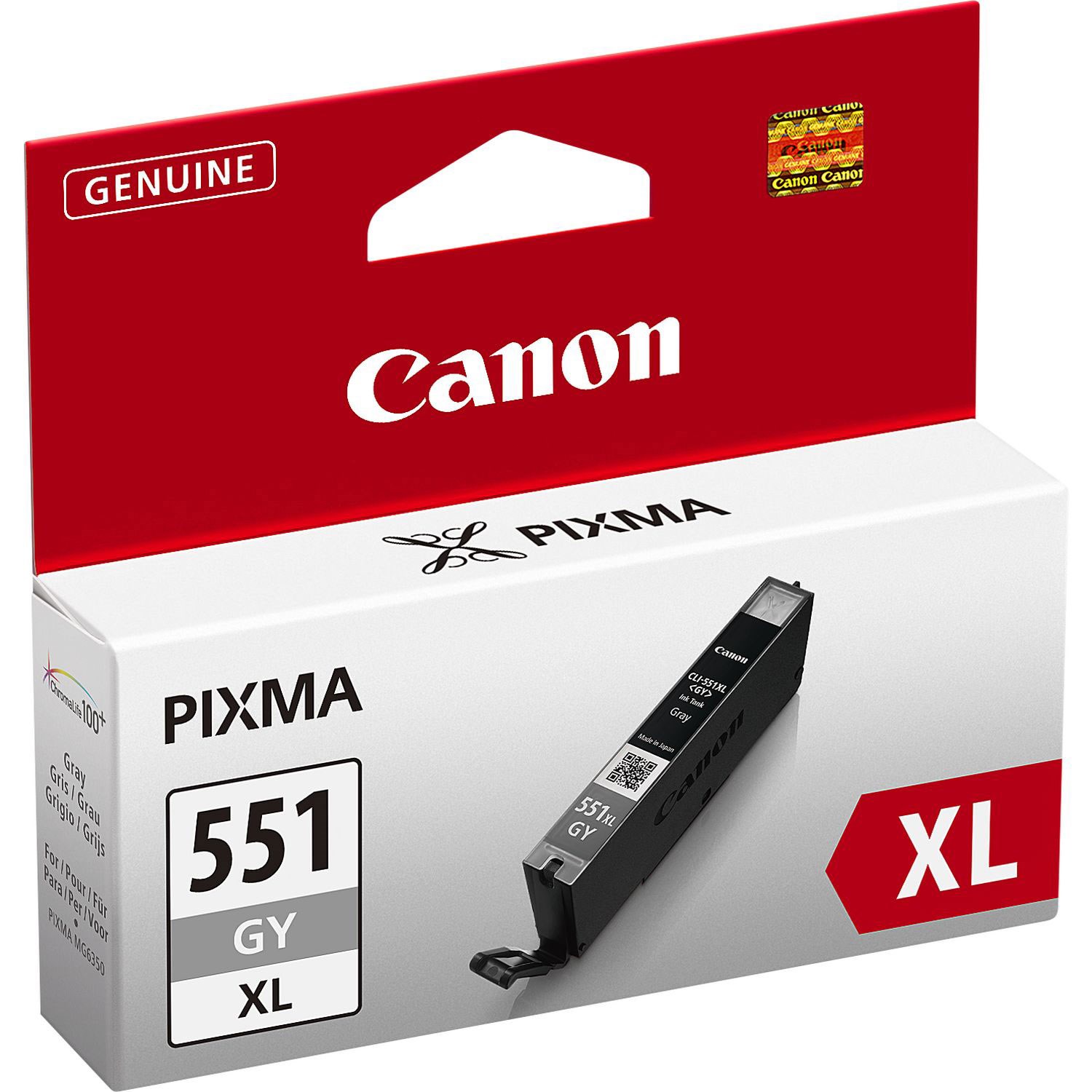 Canon CLI-551GY XL Gri Kartuş 6447B001 IP7250 MG5450 MG6350