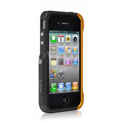 LUXA2 LX-LHA0074 Alum Armor Siyah Altın iPhone 4s Alüminyum Kılıf