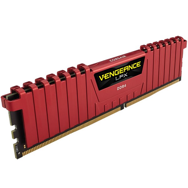 Corsair CMK16GX4M2A2400C14R Vengeance LPX Kırmızı 16GB (2x8GB) DDR4 2400MHz C14 XMP Dual Kit