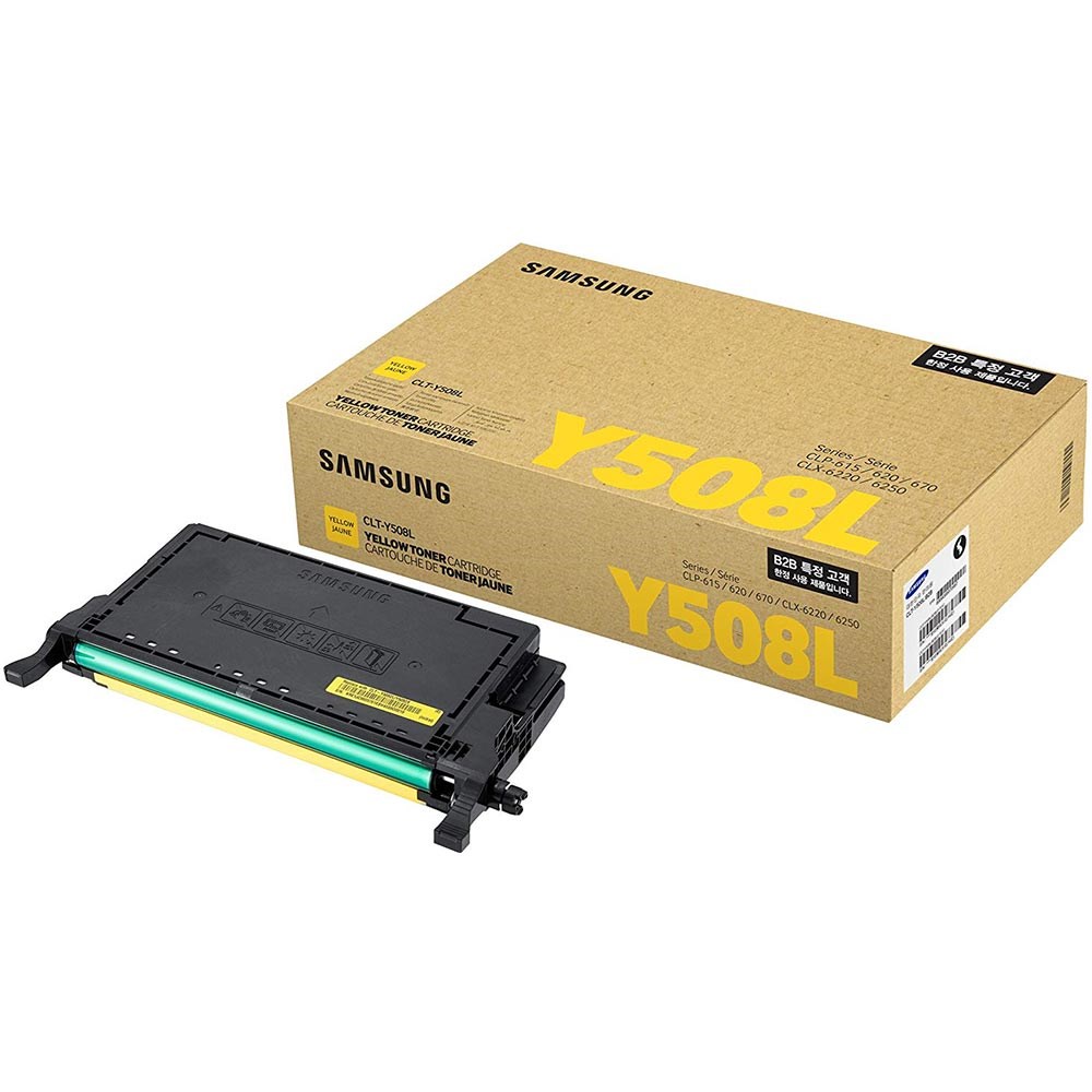 Samsung CLT-Y508L/SEE (SU535A) Yellow-Sarı Toner CLP-620ND-670N-670ND CLX-6220-6250FX