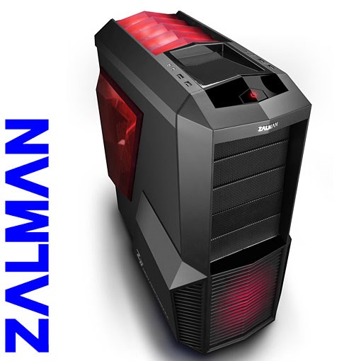 SYS① Zalman Z11 Plus HF1 Mid Tower 5x Red Fanlı PSUsuz Atx Siyah Kasa