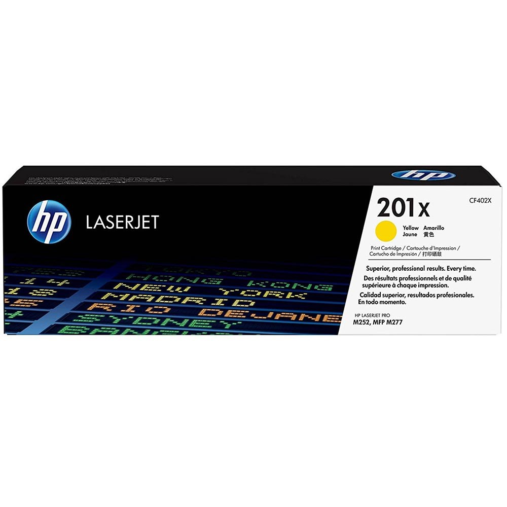 HP CF402X 201X Yüksek Kapasiteli Sarı Orijinal LaserJet Toner