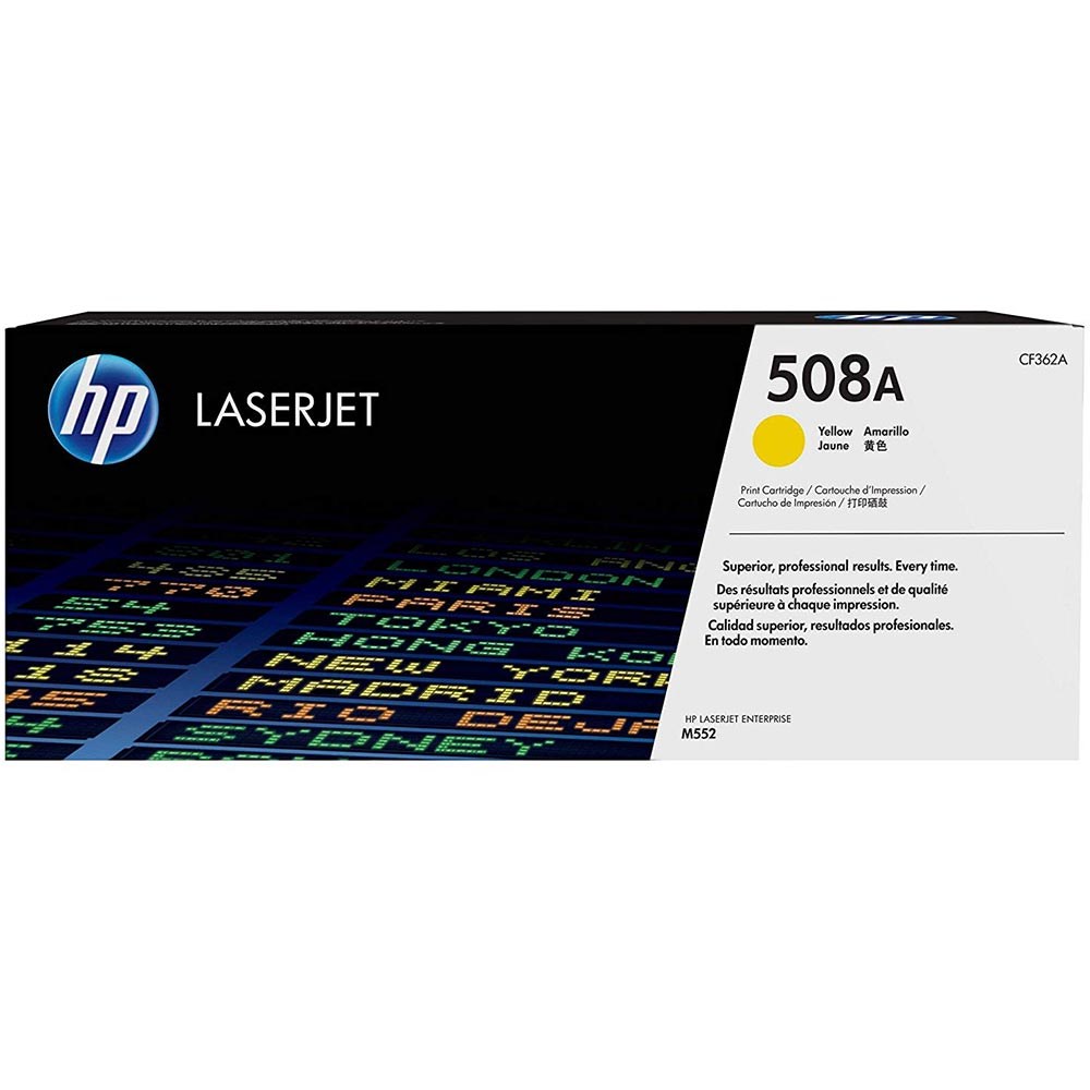 HP 508A CF362A Sarı Orijinal LaserJet Toner M552 M553