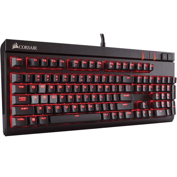 Corsair CH-9000088-TR STRAFE RED LED Işıklı Mekanik Q TR Gaming Klavye Cherry MX Red 