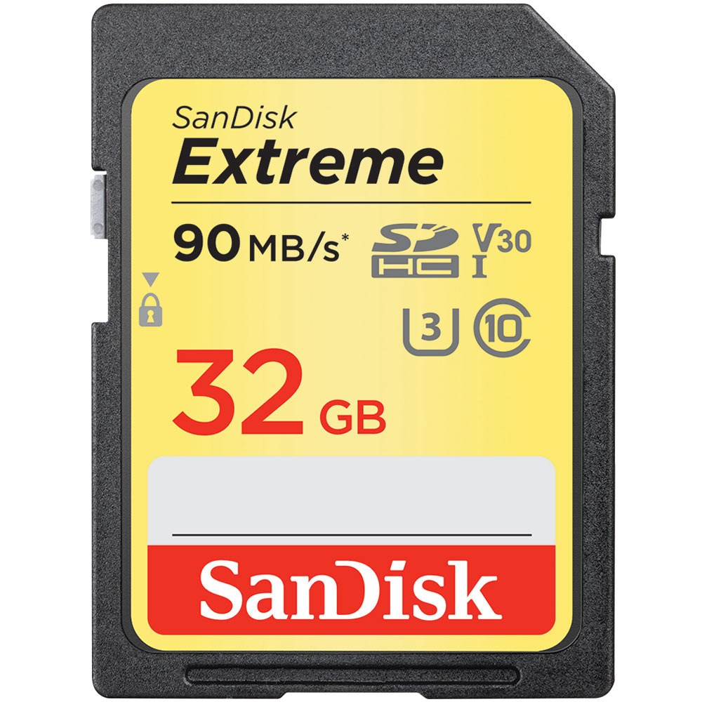 SanDisk SDSDXVE-032G-GNCIN Extreme SD 32GB SDHC UHS-I U3 90Mb/Sn Bellek Kartı