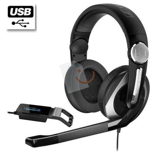 Sennheiser PC 333D USB Mikrofonlu Ses Kartlı Kulaküstü Gaming Kulaklık (Siyah)