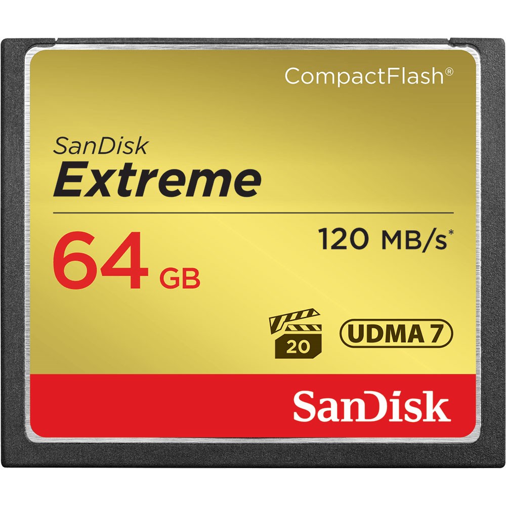 SanDisk SDCFXSB-064G-G46 Extreme CompactFlash 64GB Bellek Kartı 120MB/s