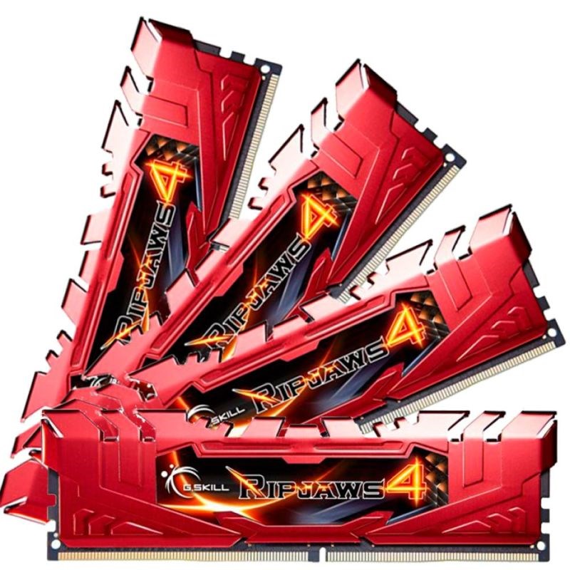 G.SKILL F4-2400C15Q-16GRR Ripjaws4 16GB (4x4GB) DDR4 2400Mhz CL15 Quad Kit