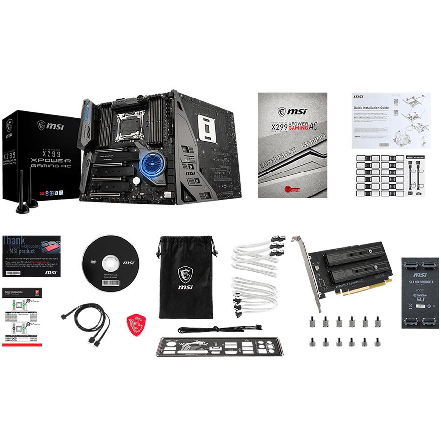 MSI X299 XPOWER GAMING AC DDR4 Optane Wi-Fi ac BT 16x