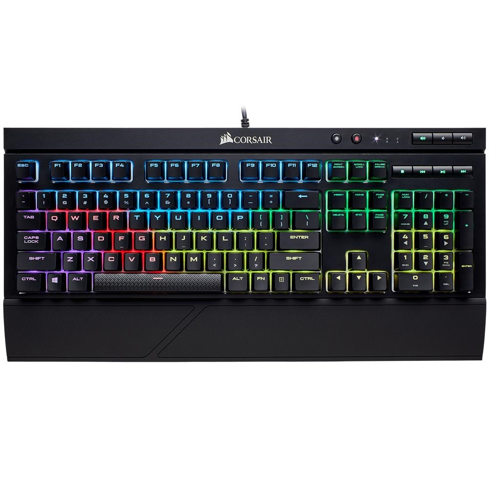 Corsair CH-9102010-TR K68 RGB Işıklı Mekanik Gaming Q TR Klavye - Cherry MX Red