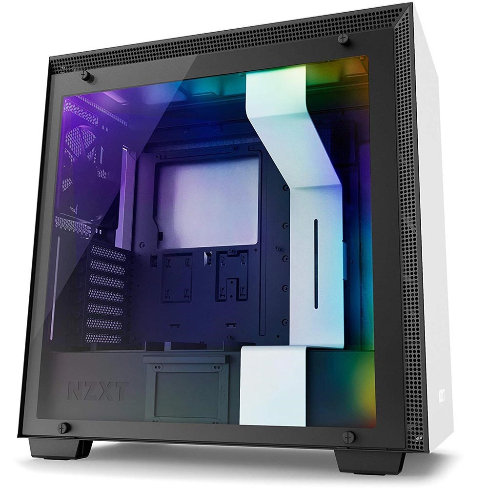 NZXT CA-H700W-WB H700i Mat Beyaz Temperli Cam RGB Akıllı ATX PSUsuz Kasa