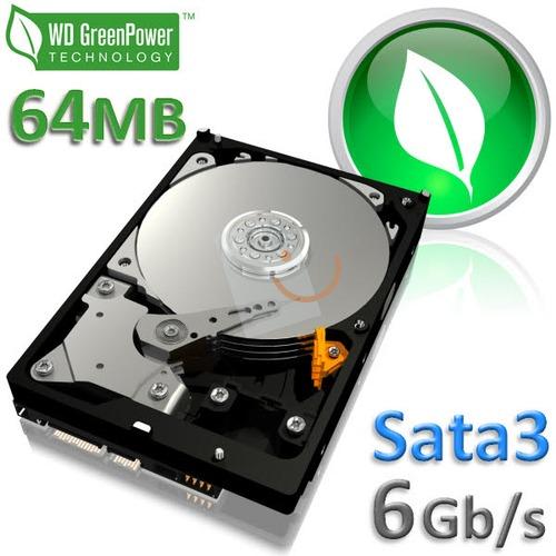 Western Digital WD20EZRX Caviar Green 2TB 64MB IntelliPower Sata3 3.5 Disk