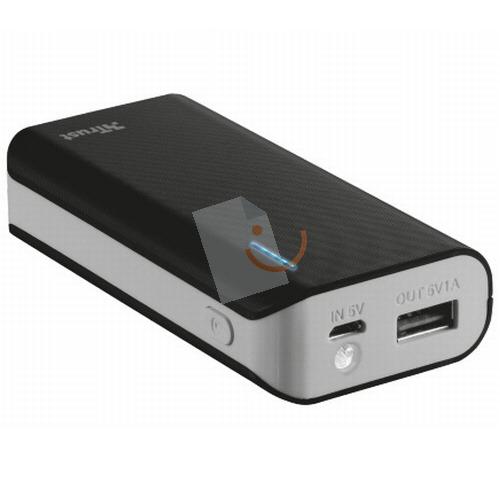 Trust 21224 Urban Primo PowerBank 4400 Siyah Taşınabilir Güç Kaynağı