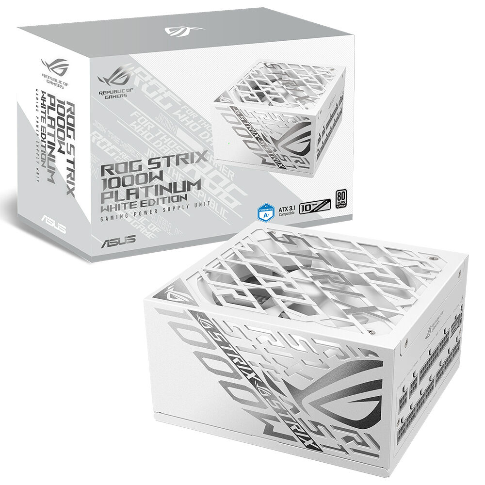 ROG Strix 1000W Platinum White Edition ROG Strix 1000W Platinum White Edition