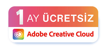 BU ÜRÜN, BİR AYLIK ÜCRETSİZ ADOBE CREATIVE CLOUD ABONELİĞİNİ DE İÇERİR.