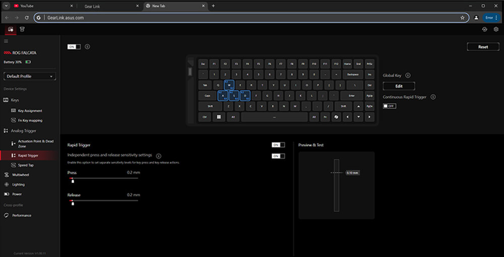 ROG Falcata Gaming Keyboard